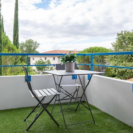 L'Airbusien - Terrasse et parking - Airbus à coté Colomiers Exterior foto